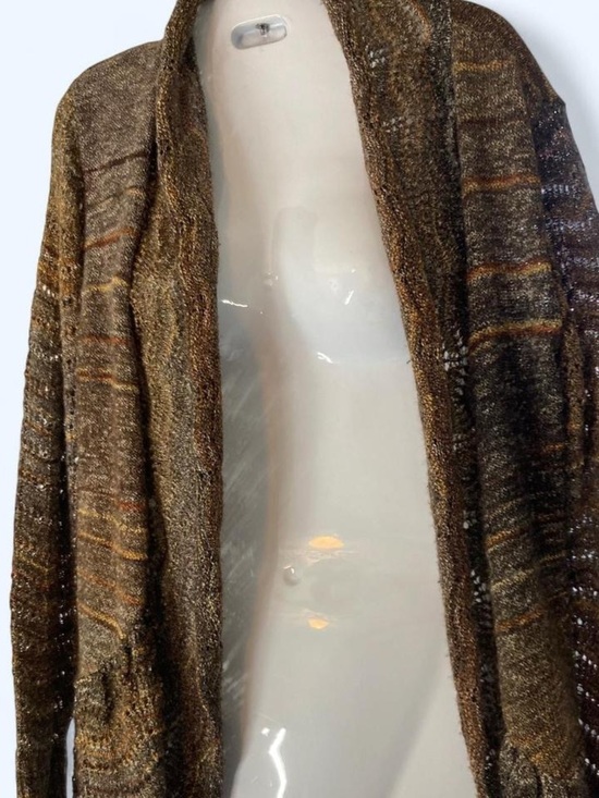 Christopher & Banks Sweaters - Christopher & Banks Brown Multitone Open Cardiga